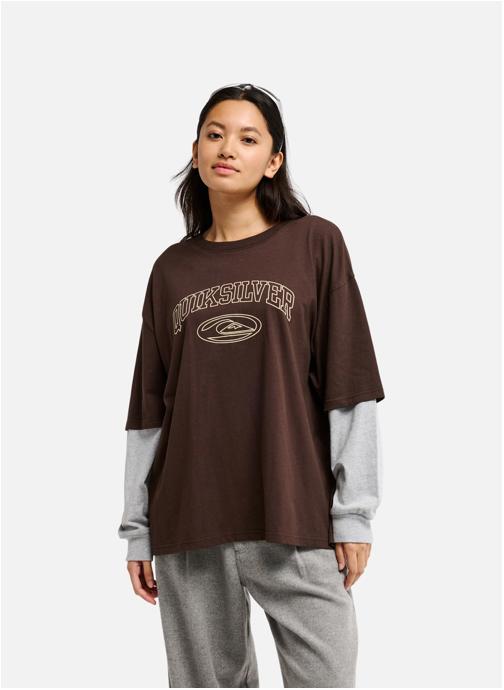 Quiksilver Tee-shirts Grayhill femme marron