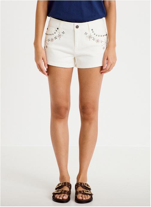 Cache Cache Shorts SHOFEST femme blanc