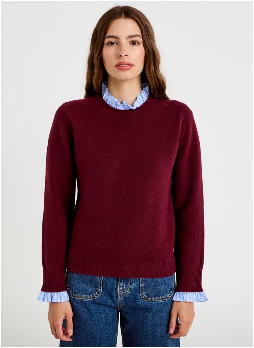 Cache Cache Pulls FROUFROUPUL femme bordeaux