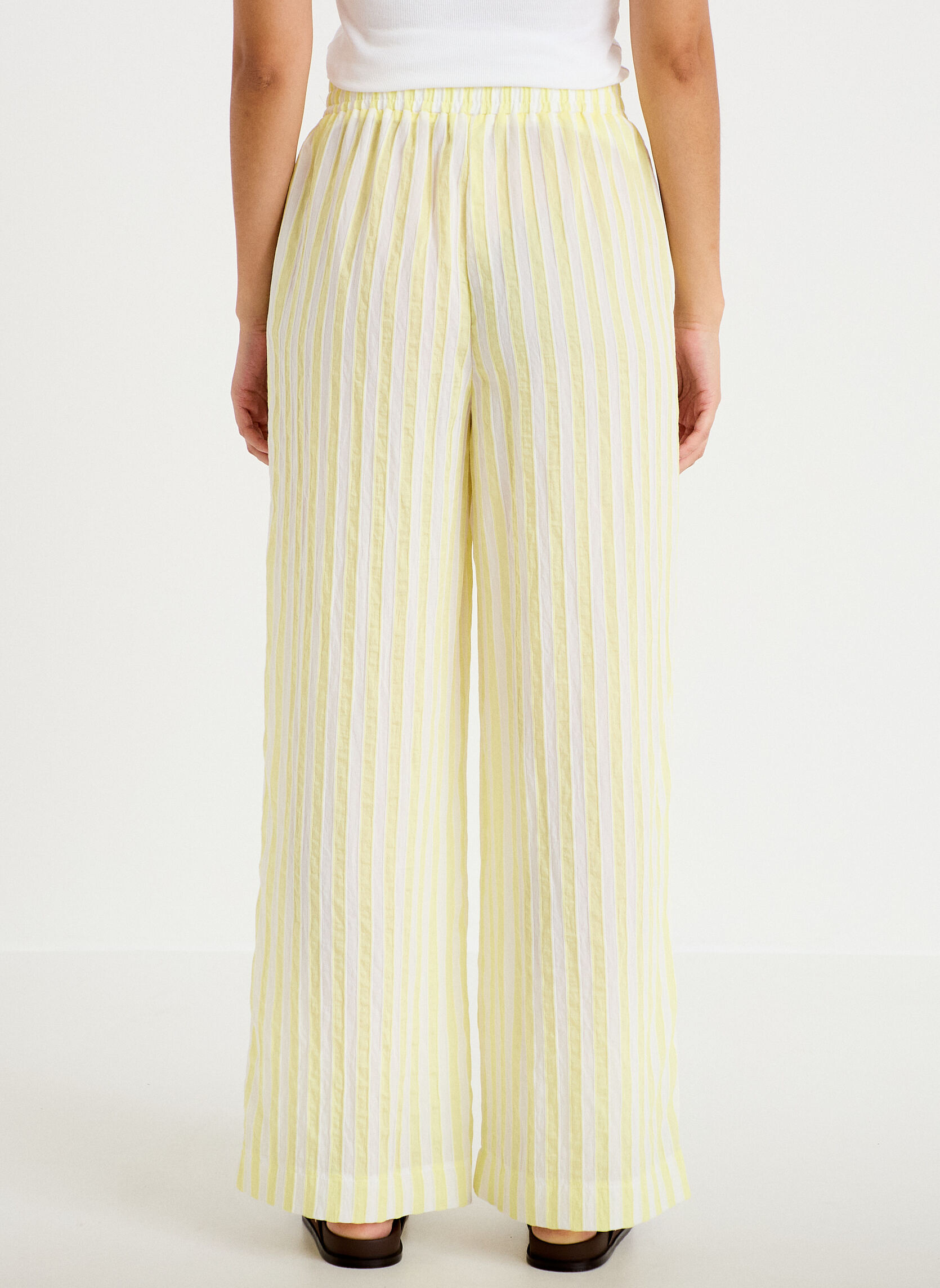 Pantalons droit PANRAYVITA femme jaune Cache Cache Pantalons droit PANRAYVITA femme jaune Jaune