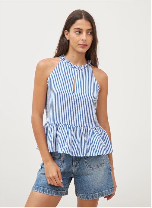 Bonobo Tops HALTERTOPF femme bleu