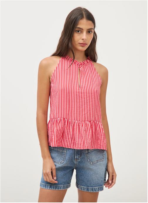 Bonobo Tops HALTERTOPF femme rouge