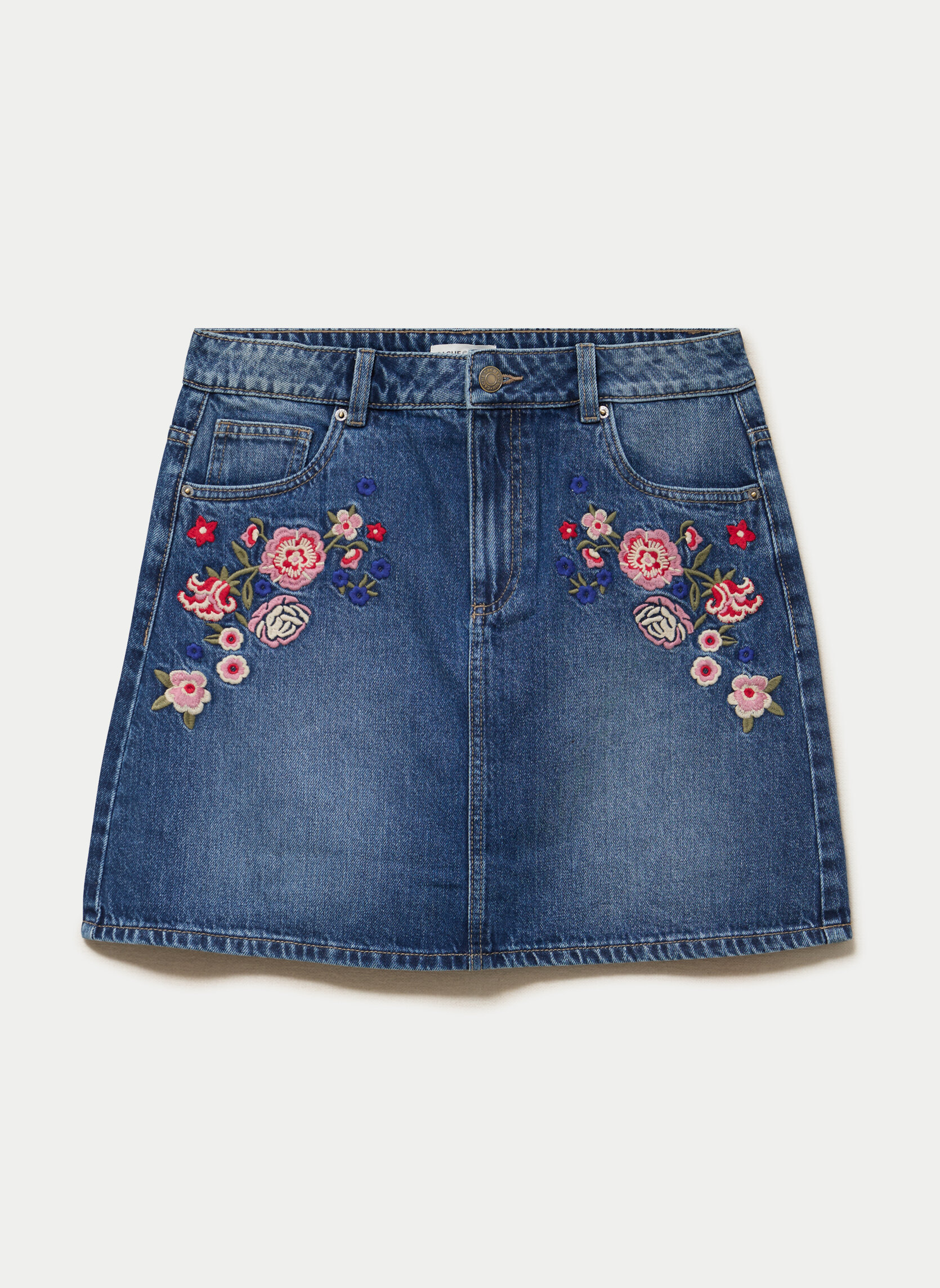 Jupes mi-longues JUCARBROD femme bleu Cache Cache Jupes mi-longues JUCARBROD femme bleu Bleu foncé
