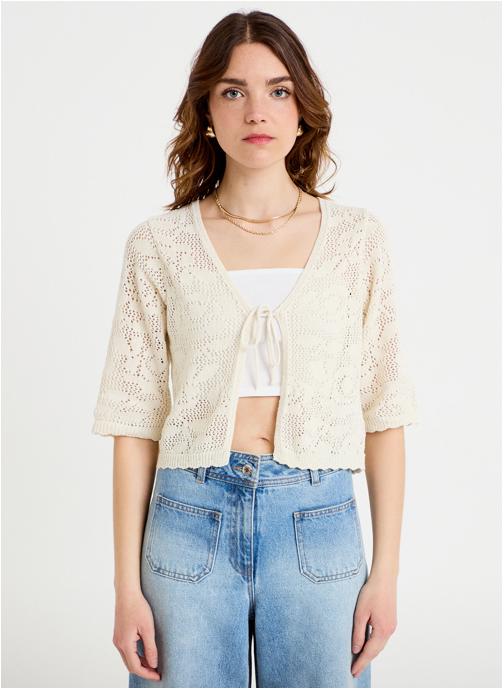 Cache Cache Gilets ARTYCARDI2 femme blanc