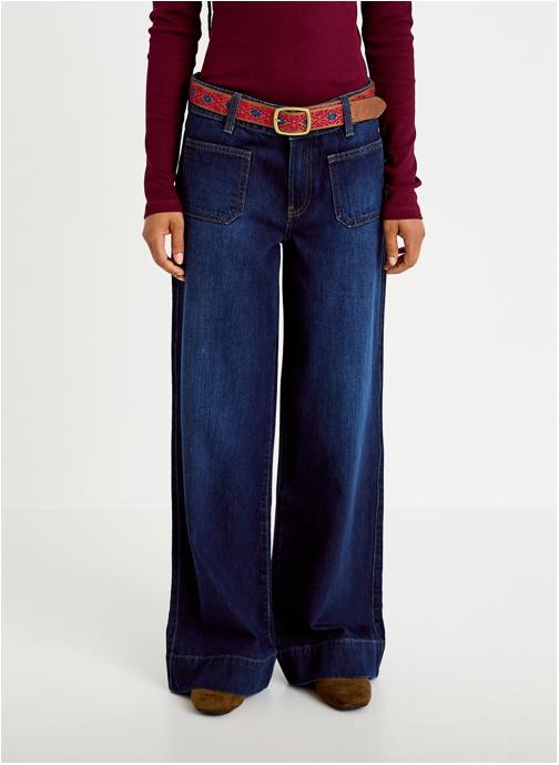 Cache Cache Jeans droit MALNO-FOLK femme bleu