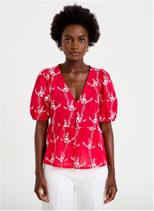 Cache Cache Blouses BLOU3DECOUP femme rouge