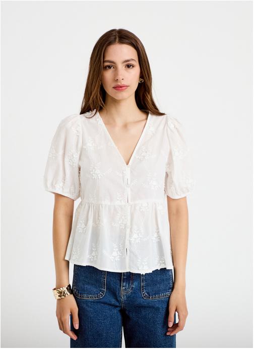 Cache Cache Blouses BLOU3DECOUP femme blanc