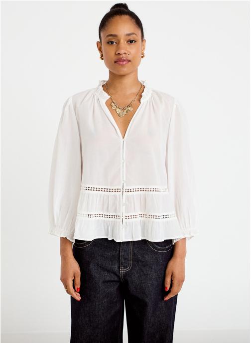 Cache Cache Blouses BLOUNOMAJOUR femme blanc