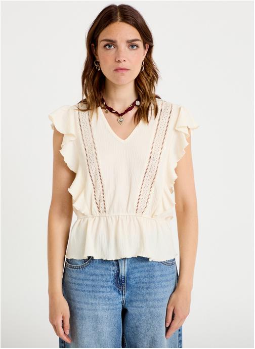Cache Cache Blouses KBLOUBLOOM femme blanc