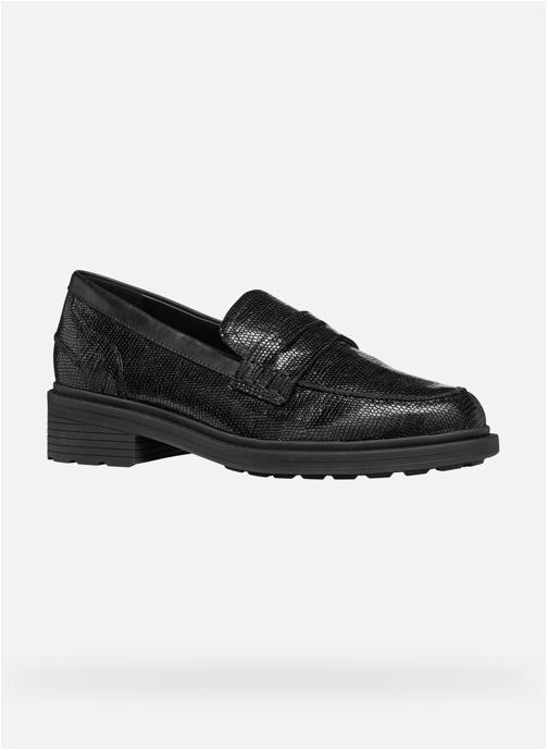 Geox Mocassins WALK PLEASURE B WOMAN femme noir