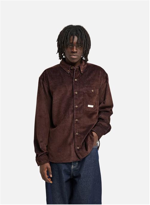 Element Chemises Relax Bi Color homme marron