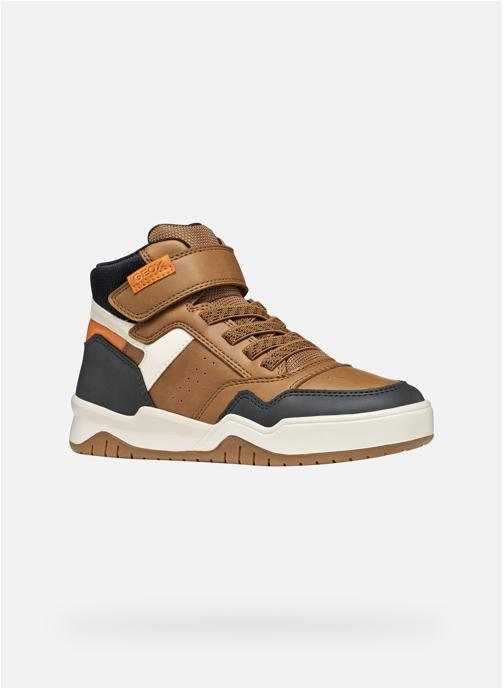 Geox Baskets basses PERTH BOY garçon marron