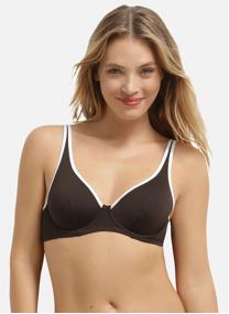 Hauts de maillot balconnet D0DU5C1 femme bordeaux