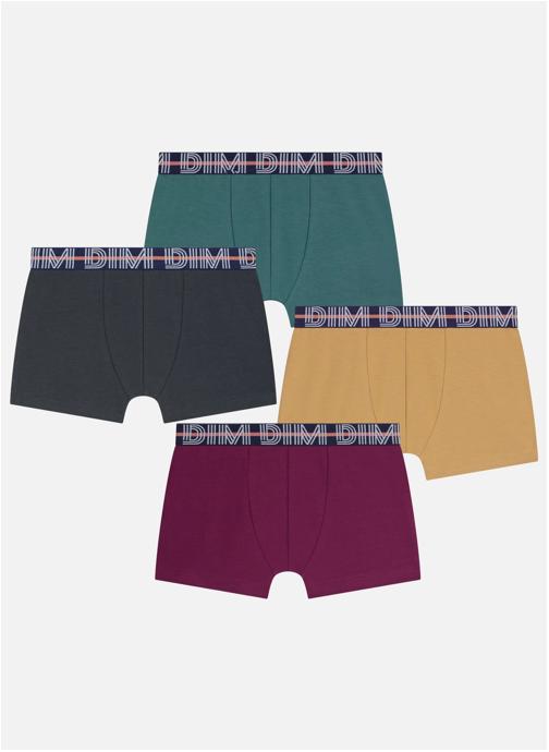 Dim Caleçons et boxers D096SC4 garçon bordeaux