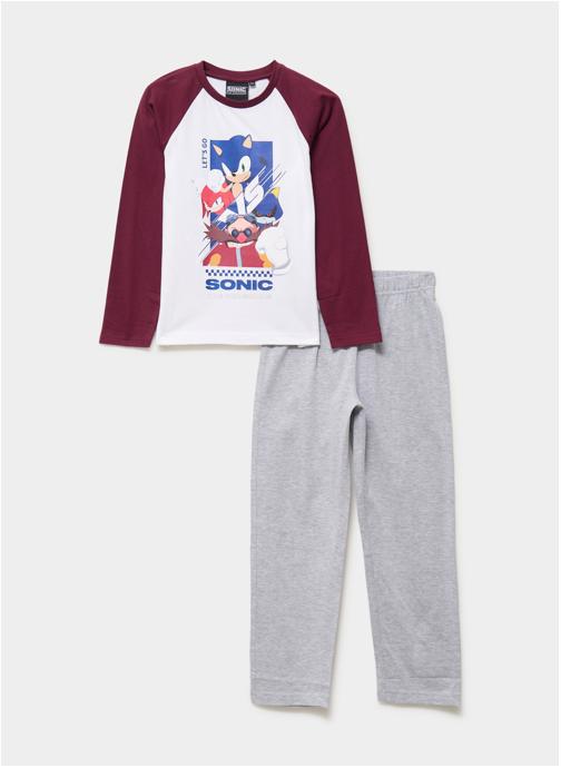 Sonic Combinaisons et grenouillères PYJLSONIC_MULTIPERSO garçon blanc