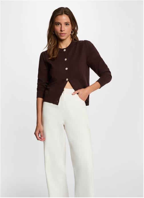 Morgan Gilets 262-MKNOT femme marron