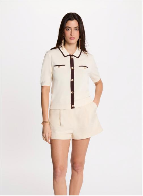 Morgan Gilets 262-MIRO femme beige