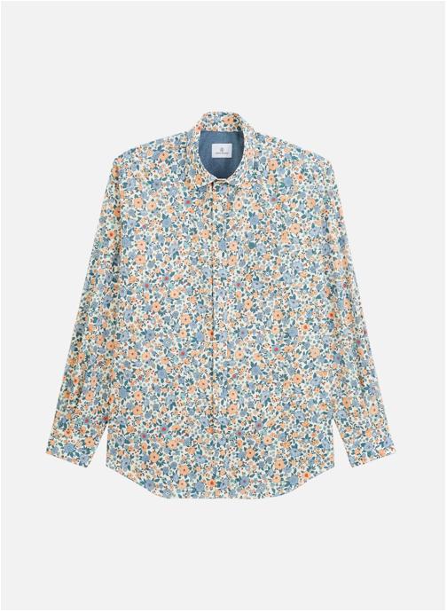 Serge Blanco Chemises Chemise ML homme bleu