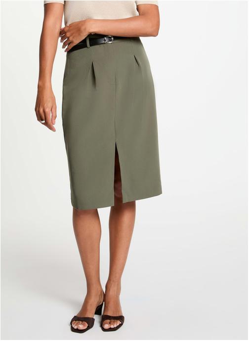 Morgan Jupes mi-longues 261-JPLAIN femme vert