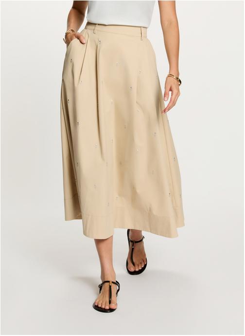 Morgan Jupes mi-longues 262-JKALI femme beige