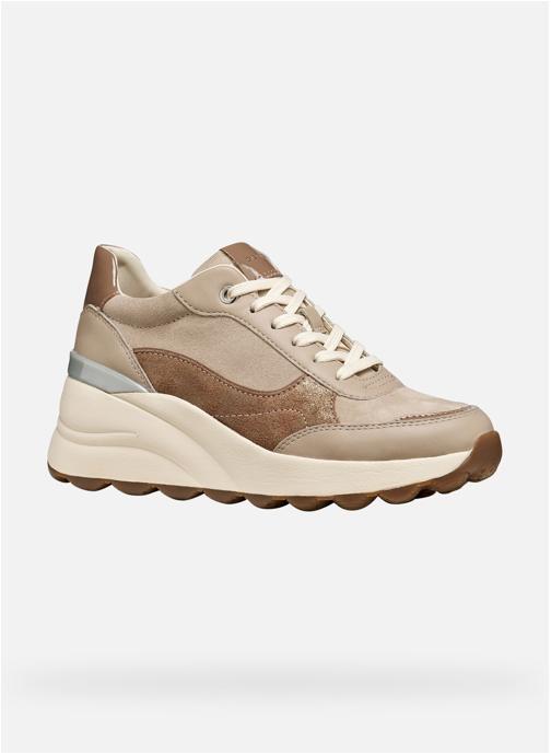 Geox Baskets basses SPHERICA EC13 WOMAN femme marron