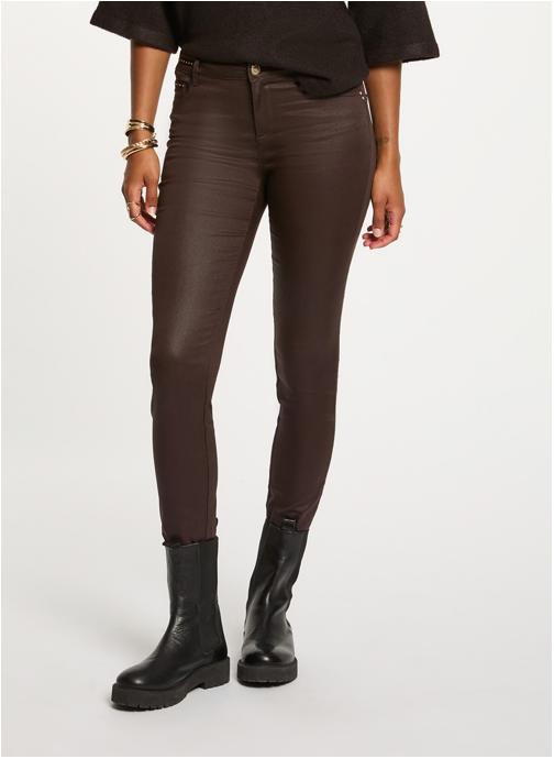 Morgan Pantalons droit 252-PALAO femme marron