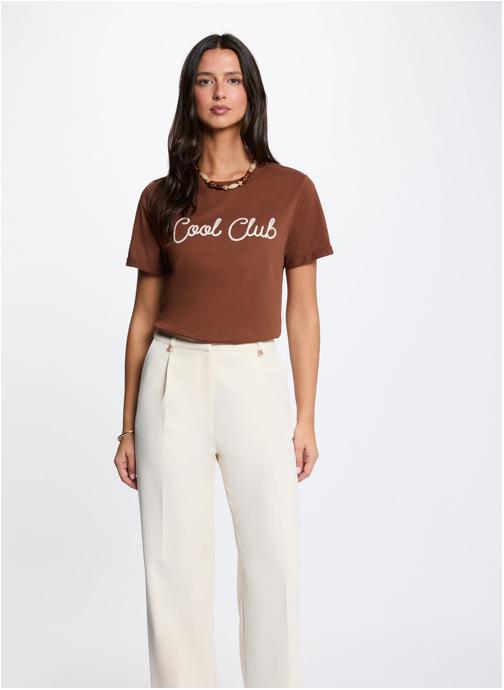 Morgan Tee-shirts 262-DCLUB femme marron