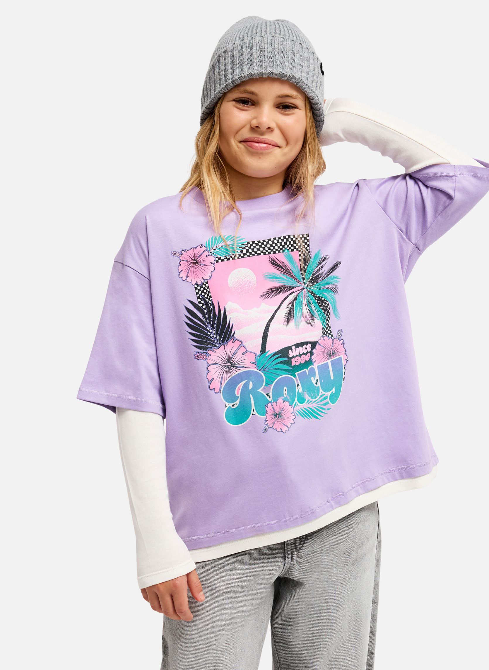 Tee-shirts Rain Falls fille violet Roxy Tee-shirts Rain Falls fille violet Violet