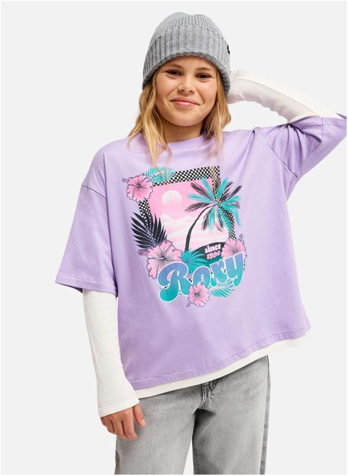 Roxy Tee-shirts Rain Falls fille violet