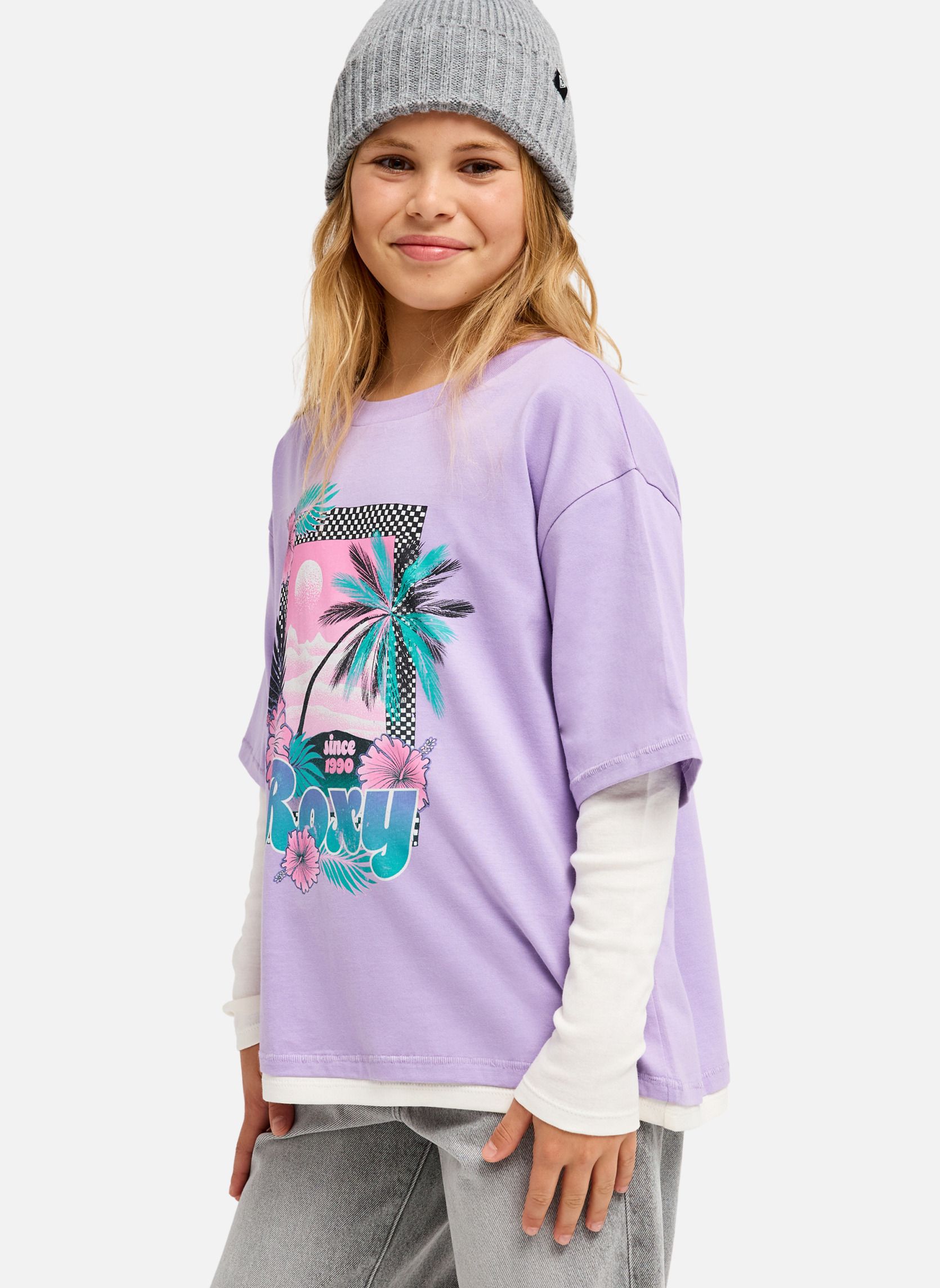 Tee-shirts Rain Falls fille violet Roxy Tee-shirts Rain Falls fille violet Violet