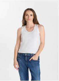 Débardeurs Debardeur DREKO White femme blanc Le temps des cerises Débardeurs Debardeur DREKO White femme blanc Blanc