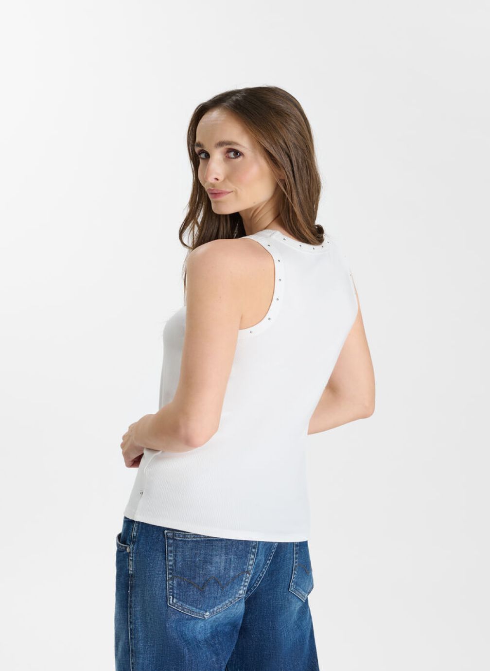 Débardeurs Debardeur DREKO White femme blanc Le temps des cerises Débardeurs Debardeur DREKO White femme blanc Blanc