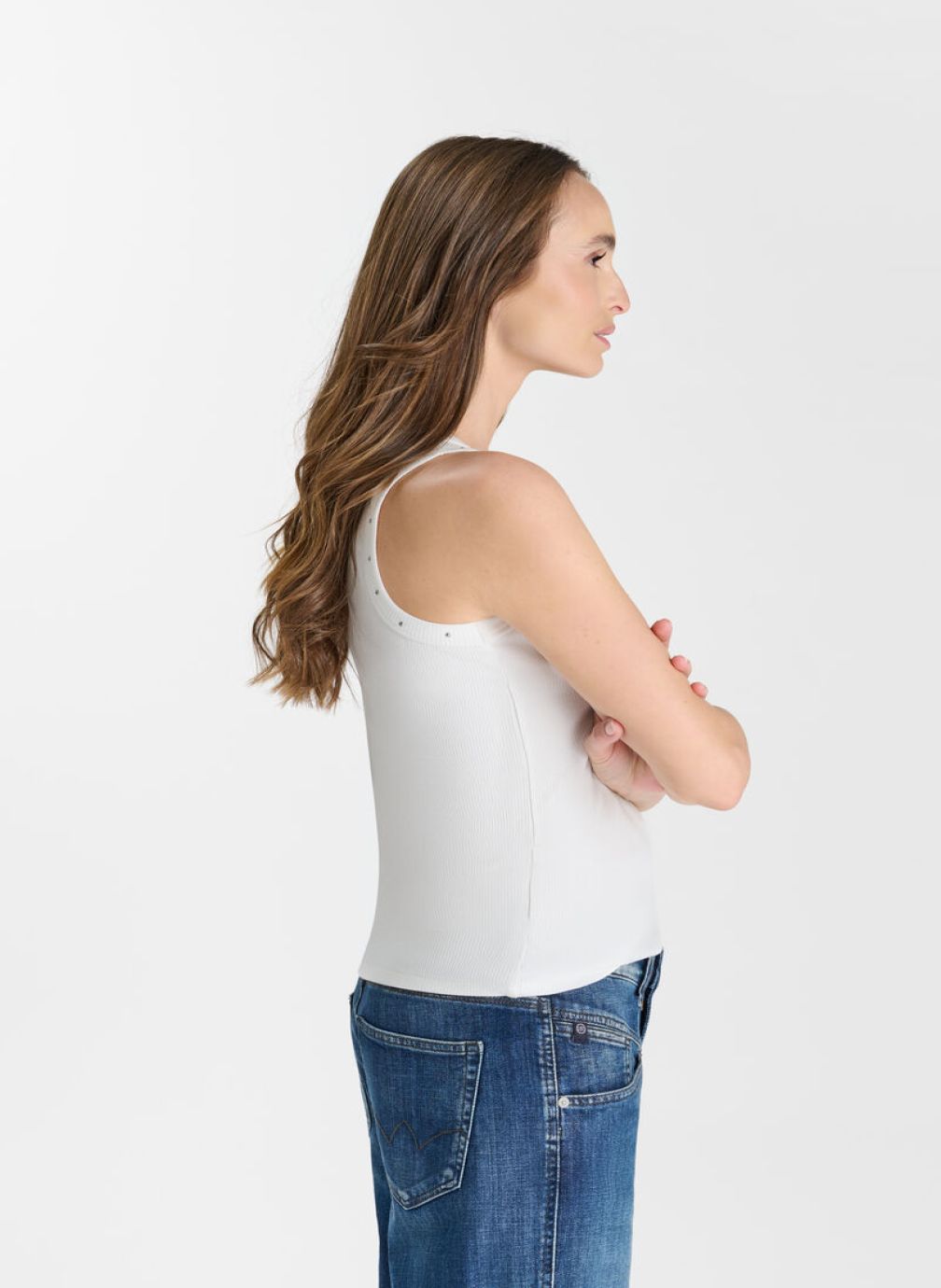 Débardeurs Debardeur DREKO White femme blanc Le temps des cerises Débardeurs Debardeur DREKO White femme blanc Blanc