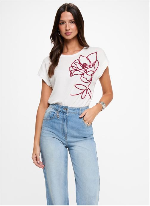 Morgan Tee-shirts 262-DLYS femme blanc