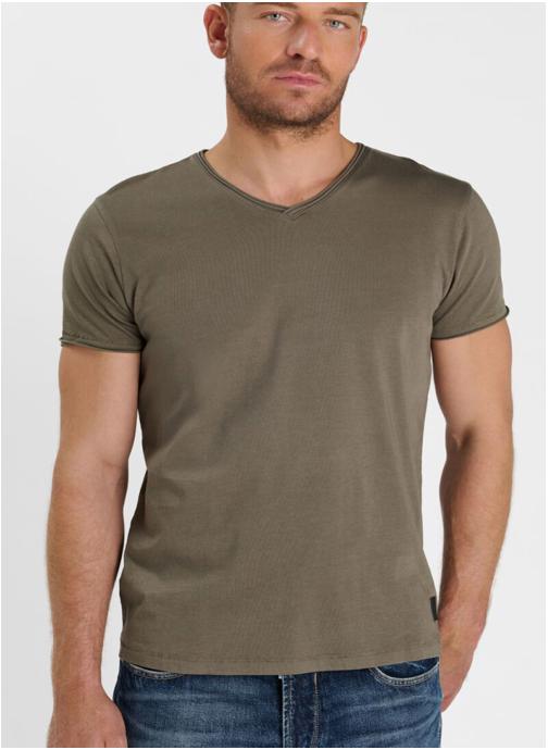 Le temps des cerises Tee-shirts Tee-Shirt OGRIBS Khaki homme vert