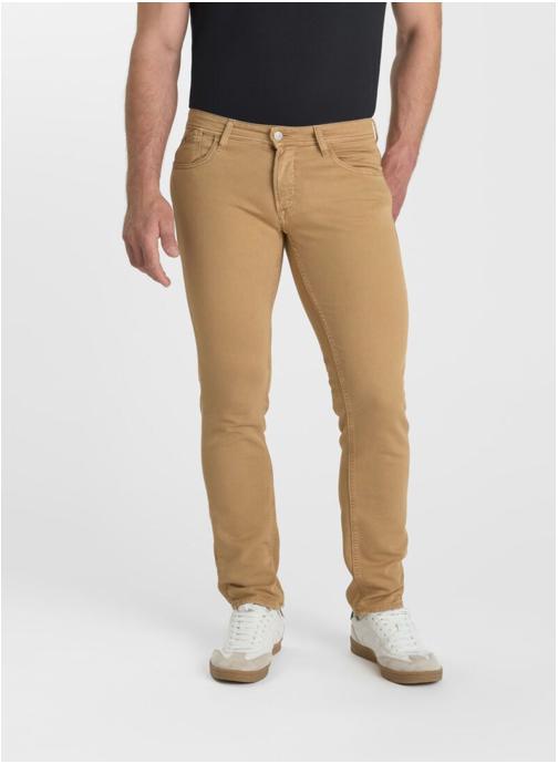 Le temps des cerises Pantalons droits Pantalon slim 700/11 Beige homme beige