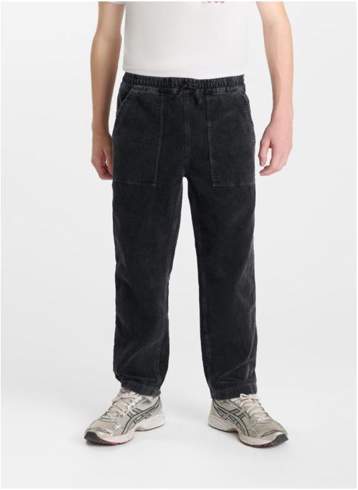 Le temps des cerises Pantalons Pantalon droite CORALBO Black garçon noir