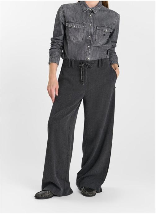 Le temps des cerises Pantalons droit Pantalon droite FLAVIE Grey femme gris