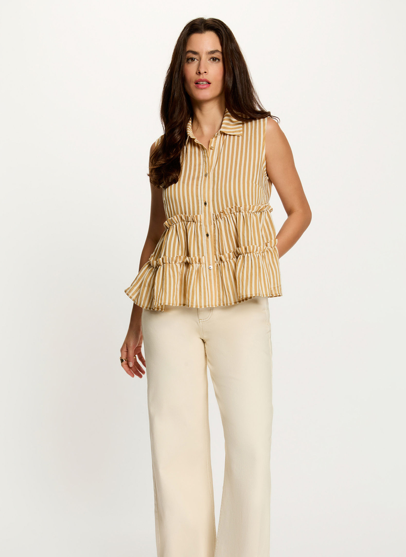 Chemises 262-CHOPA.F femme beige Morgan Chemises 262-CHOPA.F femme beige Beige