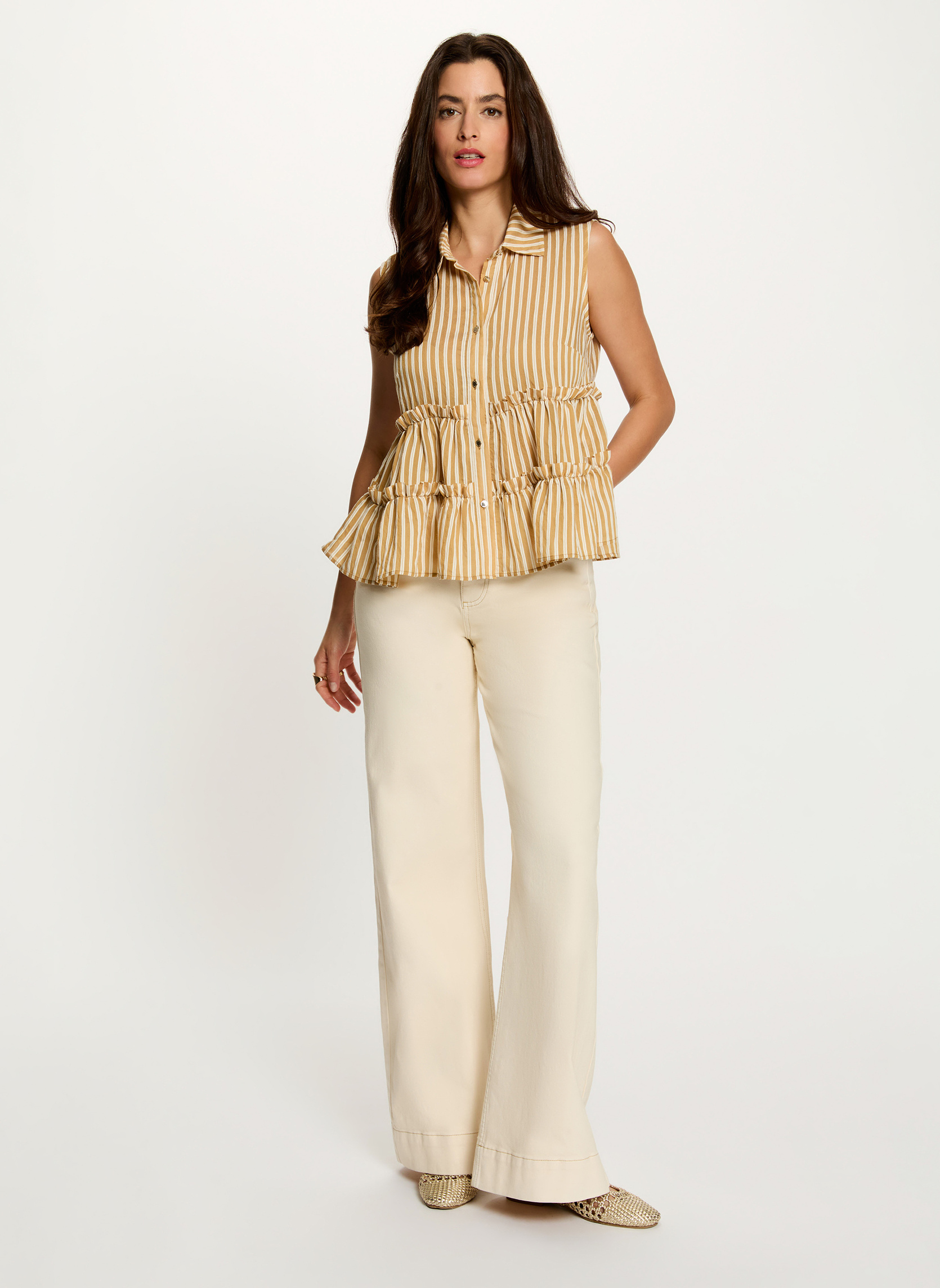 Chemises 262-CHOPA.F femme beige Morgan Chemises 262-CHOPA.F femme beige Beige