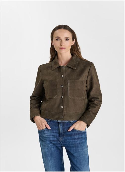 Le temps des cerises Vestes Veste AELA Khaki femme vert