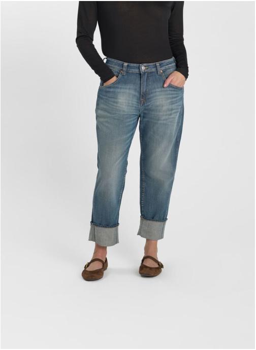 Le temps des cerises Jeans droit Jeans loose Blue femme bleu