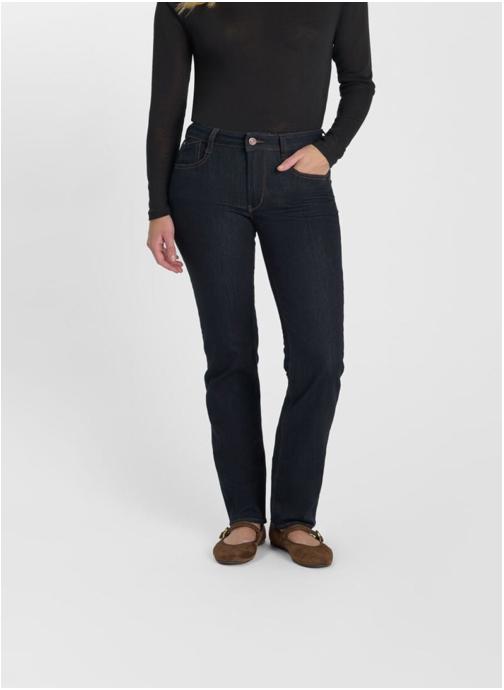 Le temps des cerises Jeans droit Jeans push-up droite taille haute PULP Blue femme bleu