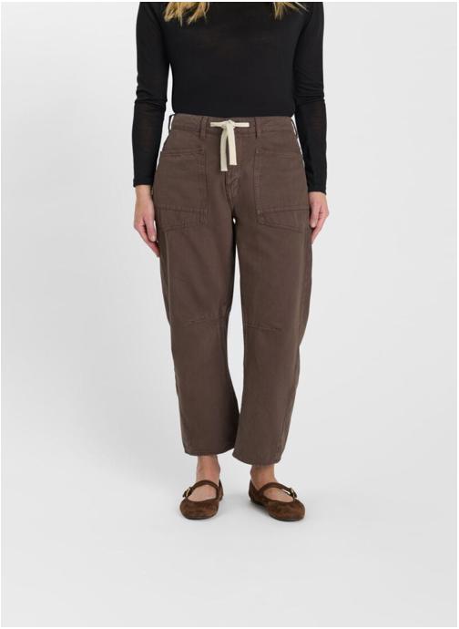 Le temps des cerises Jeans droit Jeans loose Brown femme marron