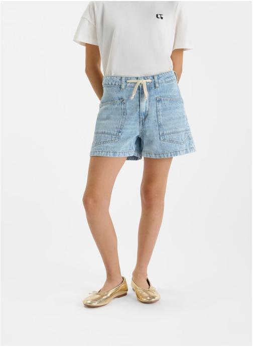 Le temps des cerises Shorts Short en jeans LAVANDOU Blue fille bleu