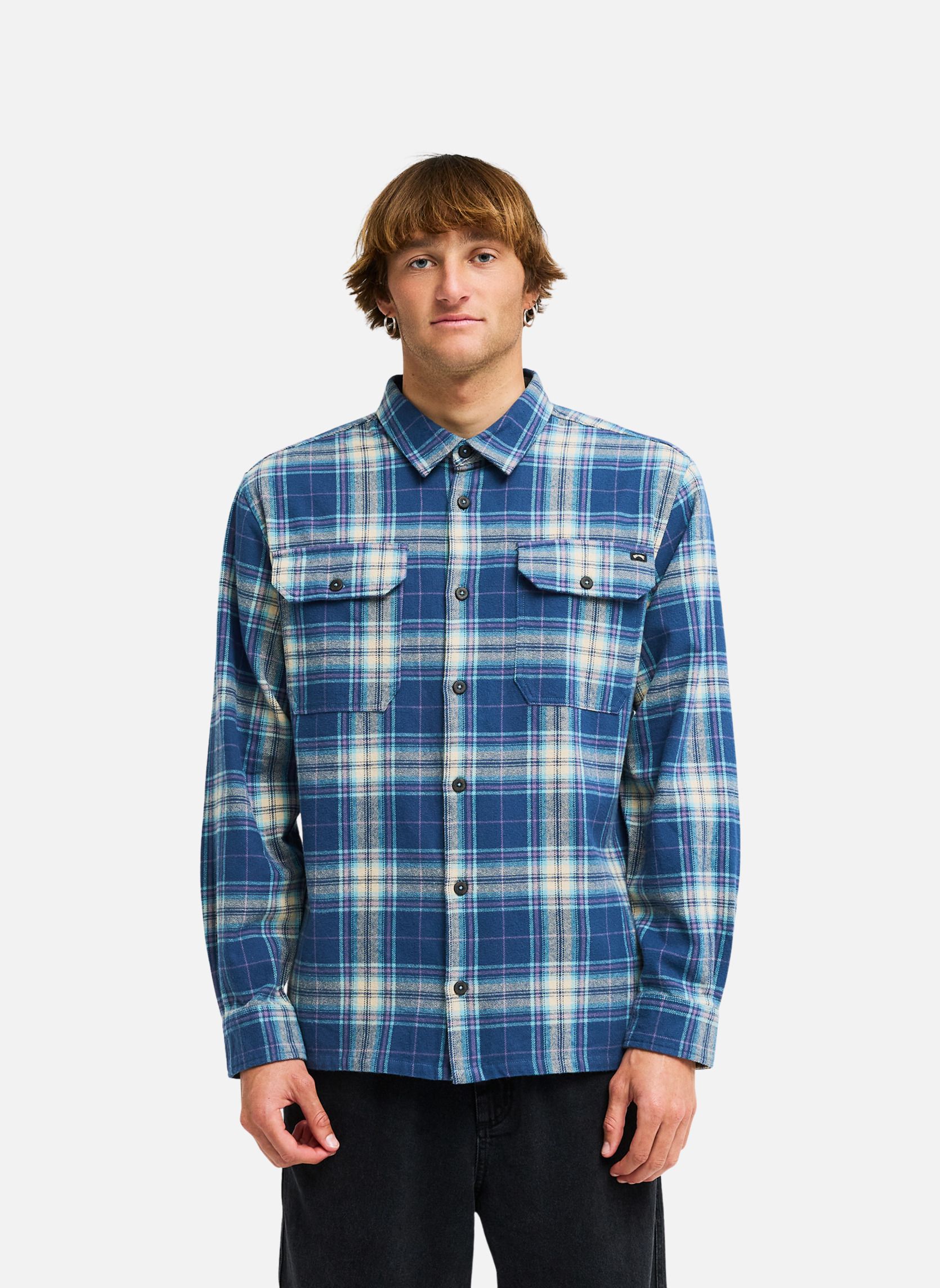 Chemises Offshore Flannel homme bleu Billabong Chemises Offshore Flannel homme bleu Bleu