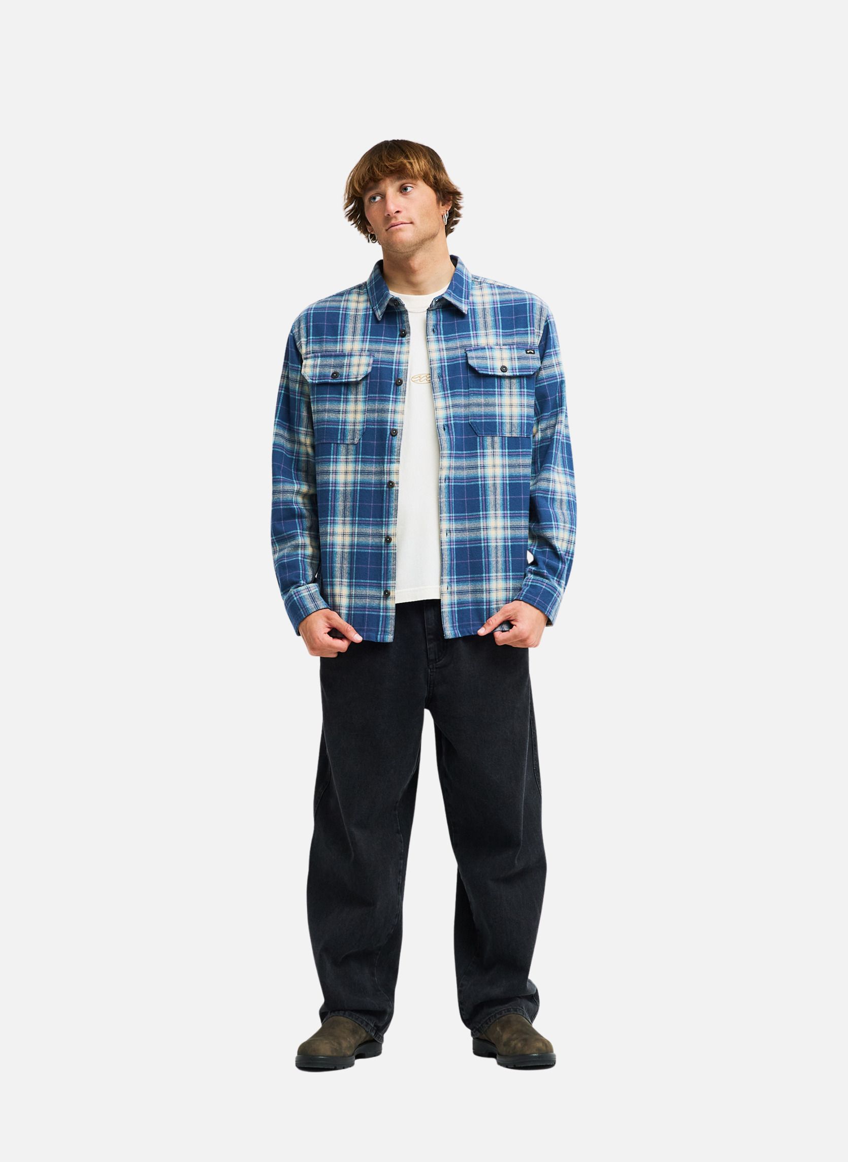 Chemises Offshore Flannel homme bleu Billabong Chemises Offshore Flannel homme bleu Bleu