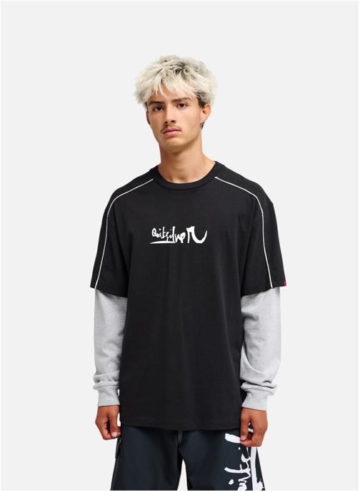 Quiksilver Tee-shirts Young Guns Double Layer homme noir