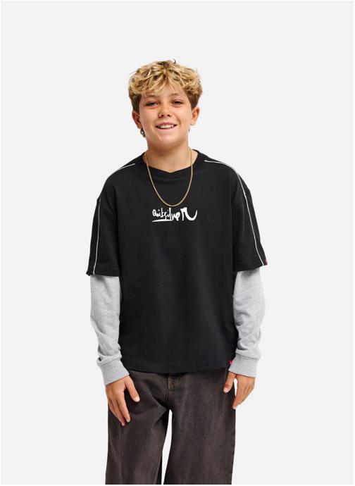 Quiksilver Tee-shirts Young Guns Double Layer garçon noir