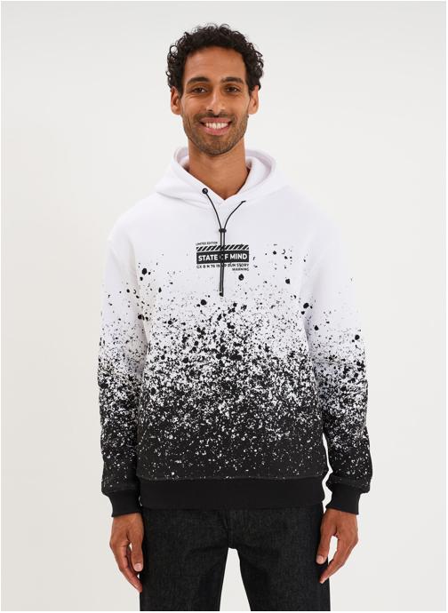 RUN_UP Sweats à capuche RUN1SODIUM homme blanc